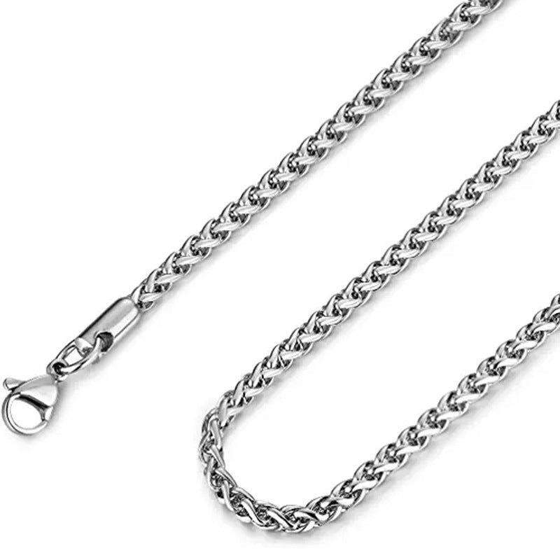 Stainless Steel Geometric Necklace Chains For Men/Ladies